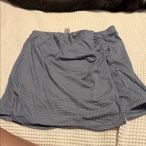 URBAN Romantics Blue Checkered Mini Skirt